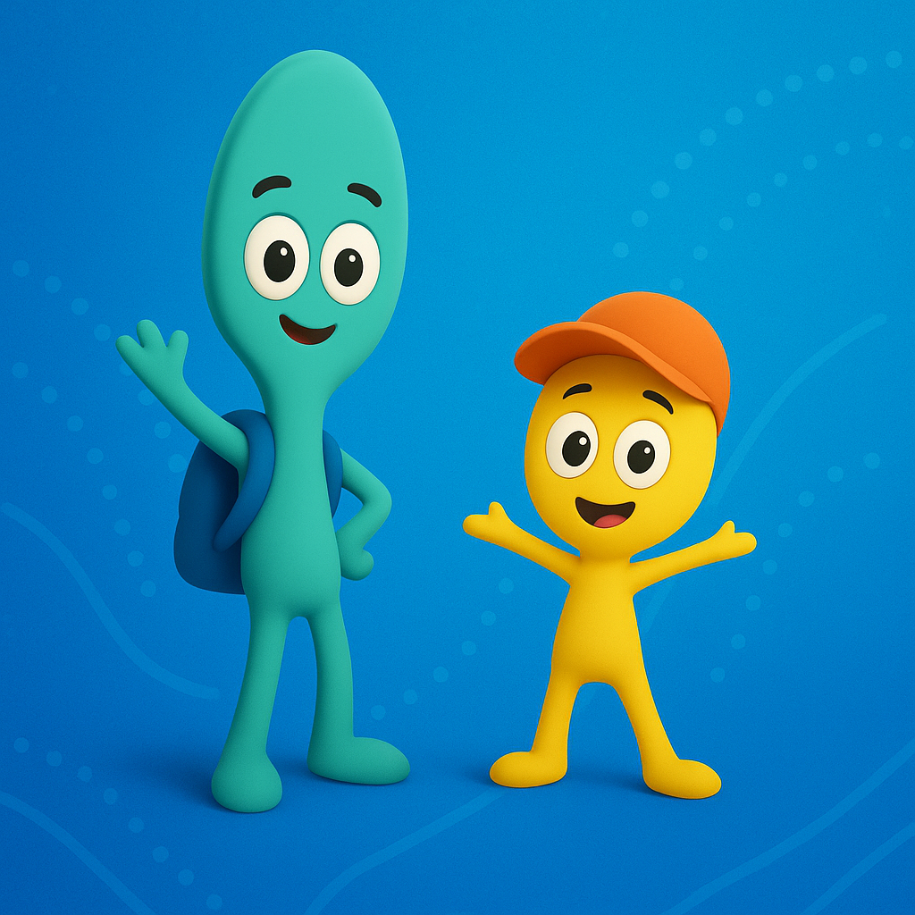 Pampi and Puchkoo - The Spoon Toons characters